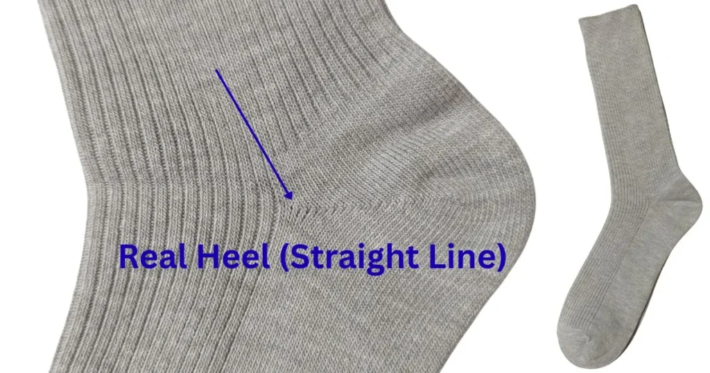 Real heel socks (Straight Line)
