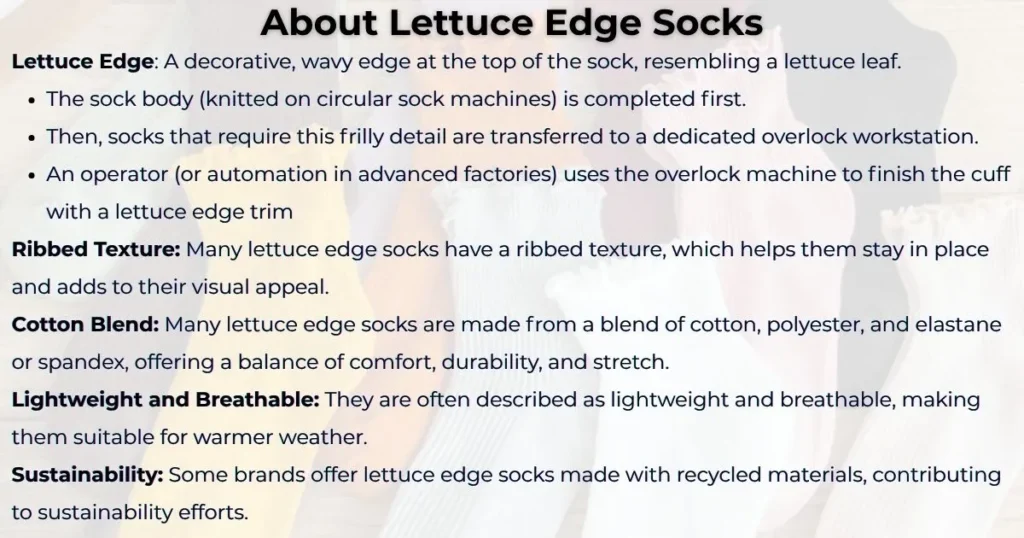 Lettuce Edge Socks 2 Features of Lettuce Edge Socks