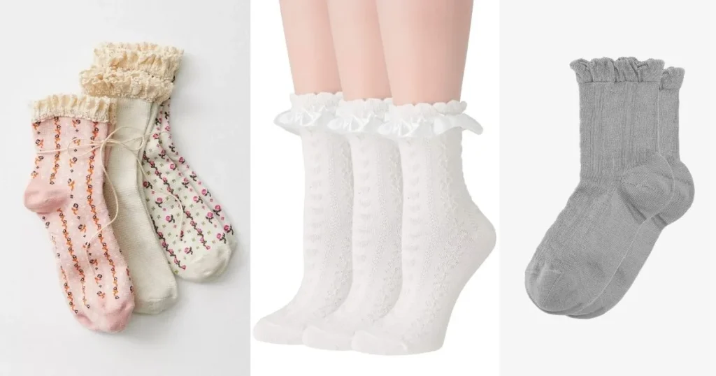 Types of Ruffle Socks