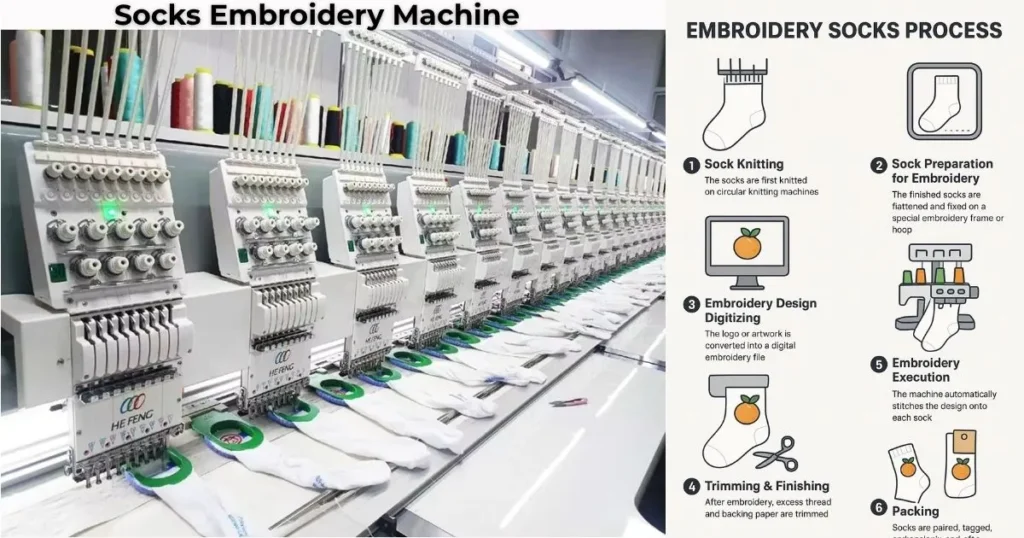 Embroidery Socks 3 Embrodiery Machine
