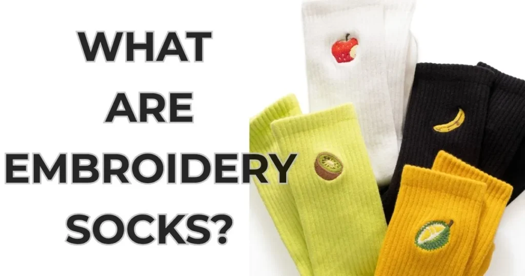 Embroidery Socks 3 Embroidered Socks