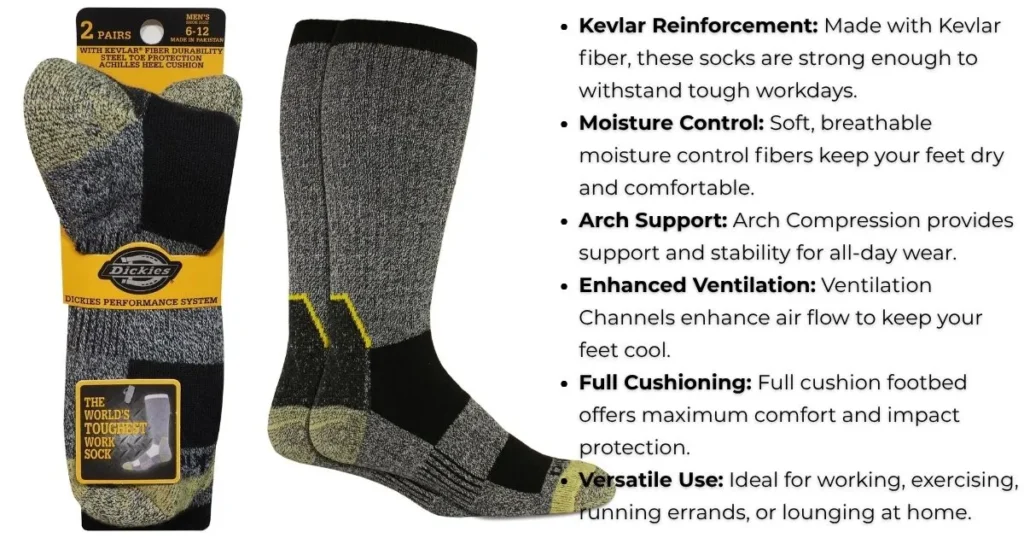 Dickies Socks 5 Dickies Kevlar Socks