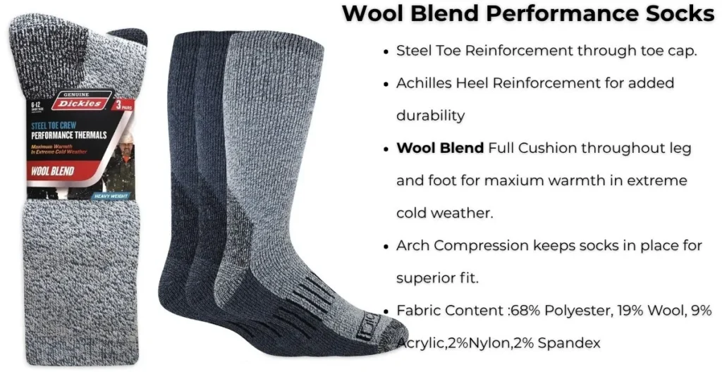 Dickies Socks 6 Dickies Wool Thermal Socks