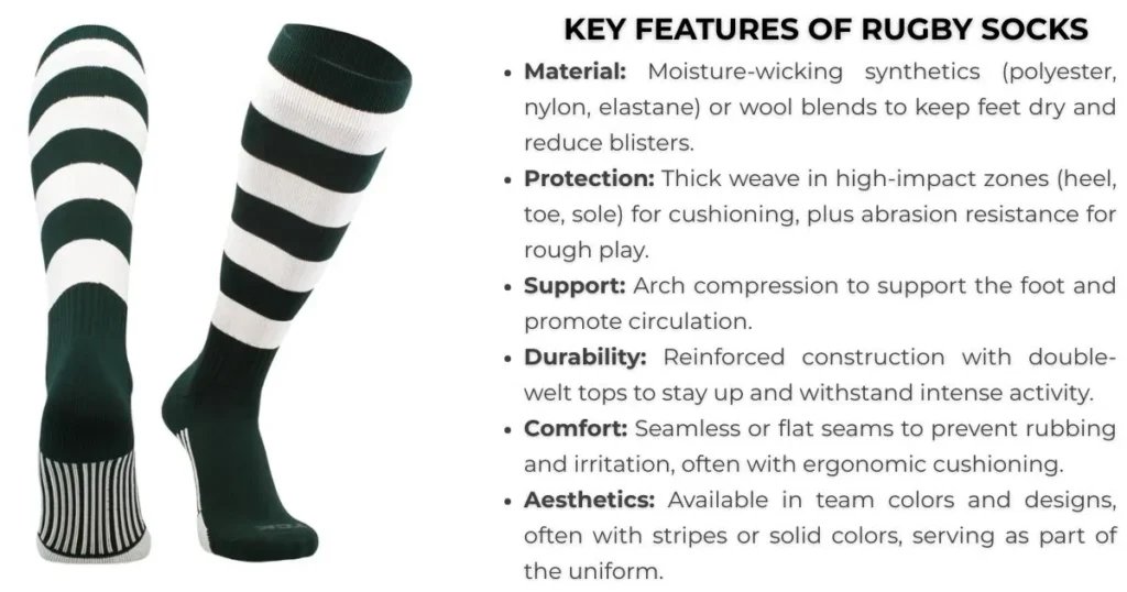 Rugby Socks 2 Features of Rugby Socks