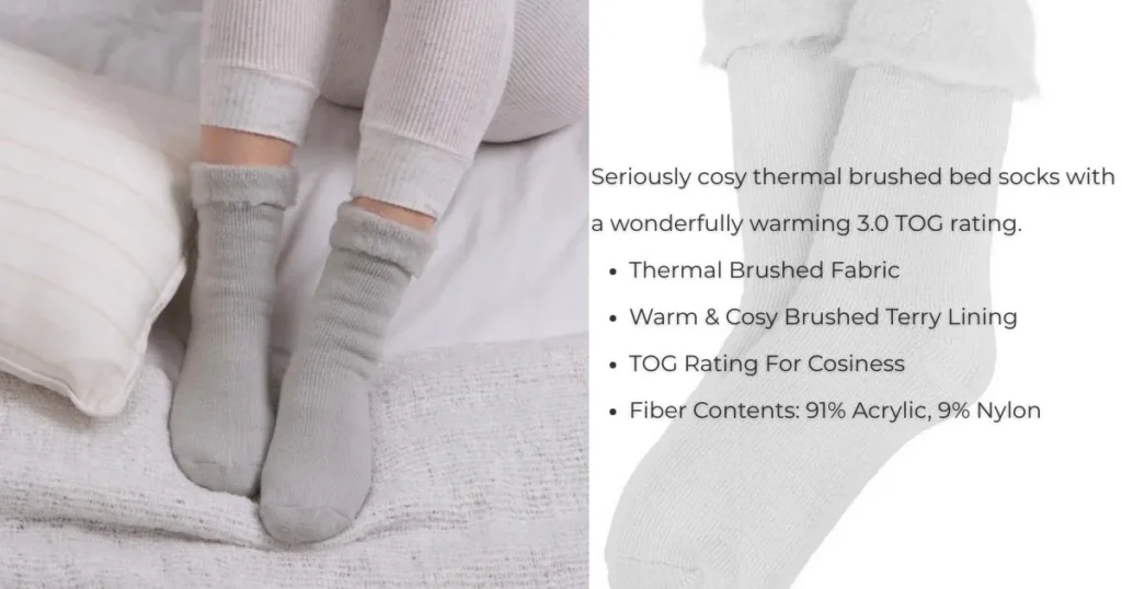 Sleeping Socks 2 Thermal Brushed Bed Socks